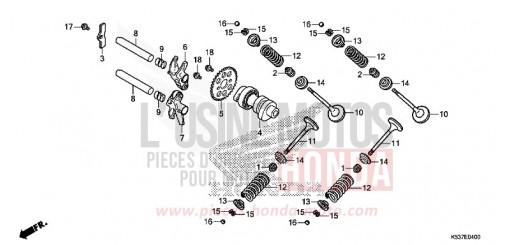 ARBRE A CAMES/SOUPAPE SH300AK de 2019